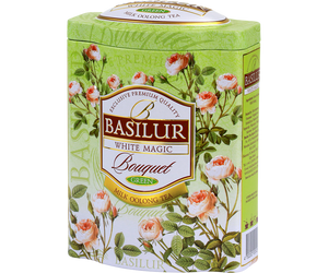 Basilur White Magic Bouquet Tin Caddies