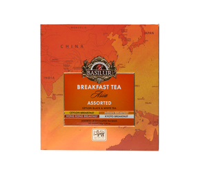 Basilur Asia Breakfast Assorted Tea, 40 Count Tea Bags