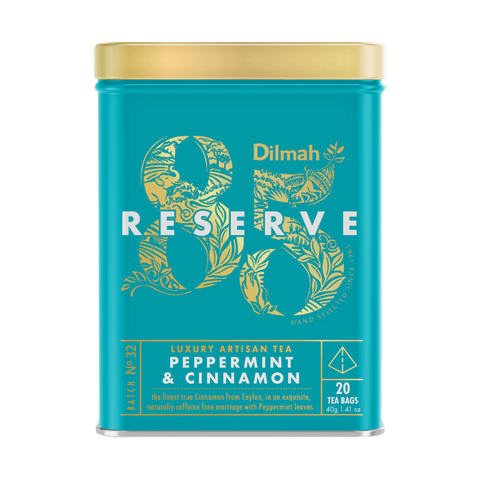 Dilmah 85 Reserve Peppermint And Cinnamon Infusion, 20 Count Tea Bags