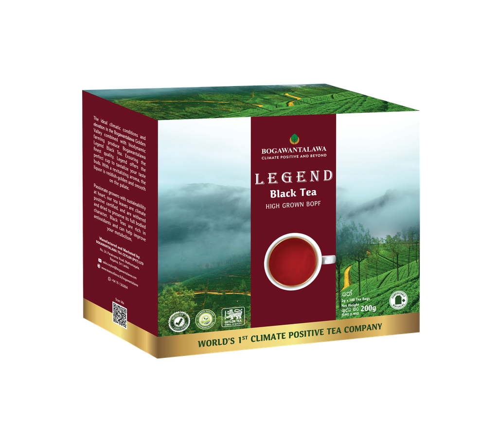 Bogawantalawa Legend Black Tea, 100 Count Tea Bags