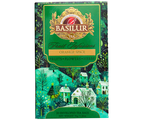 Basilur Orange Spice Tea, 20 Count Tea Bags