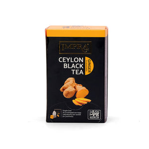 Impra Ginger Flavoured Ceylon Black Tea, 20 Count Tea Bags