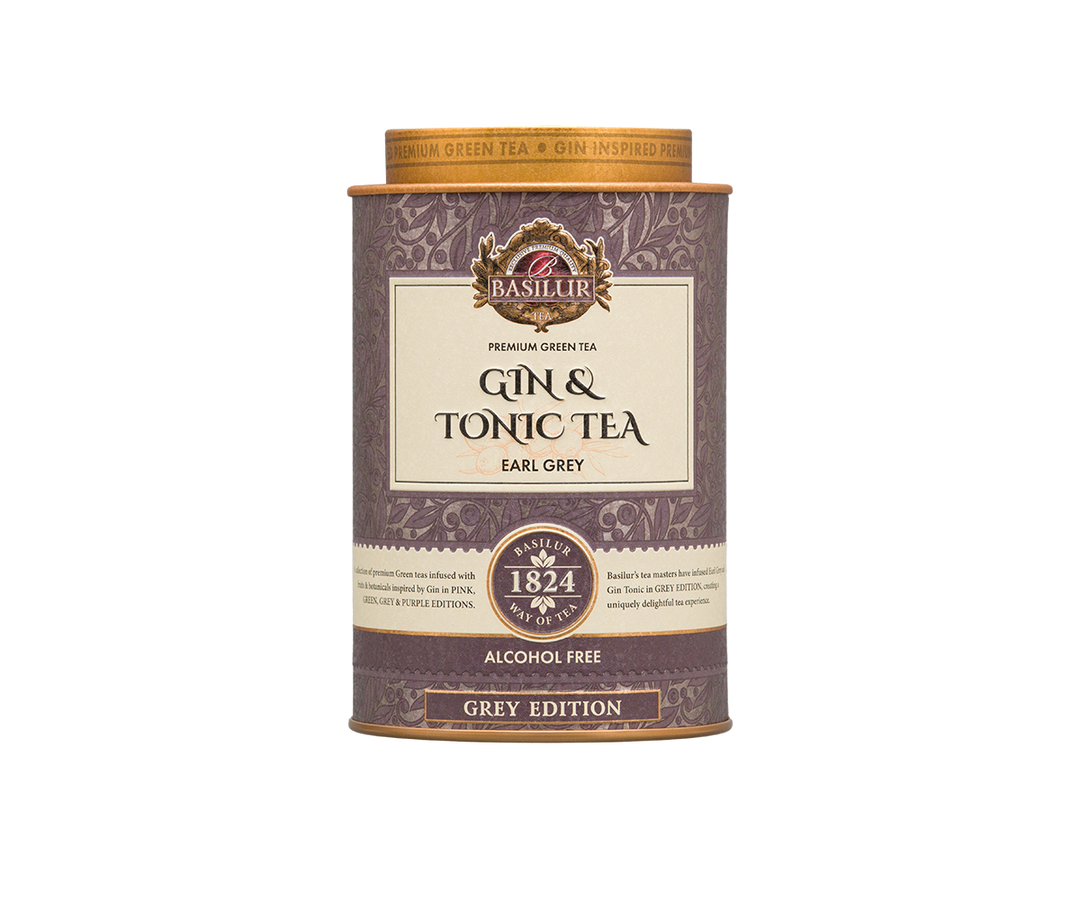 Basilur Gin And Tonic Tea Grey Edition, Loose Leaf Green Tea 75g