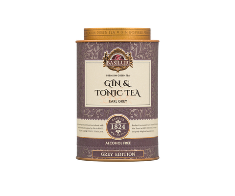 Basilur Gin And Tonic Tea Grey Edition, Loose Leaf Green Tea 75g