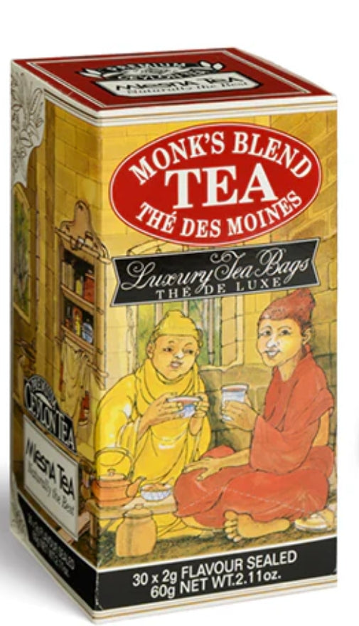 Mlesna Monk Blend Flavoured Ceylon Tea, 30 Count Tea Bags