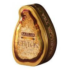 Basilur The Island of Tea Gold Tin Caddies